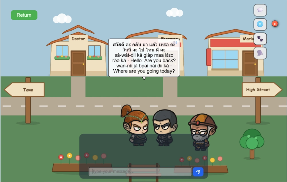 ChitrChat role-play street scene